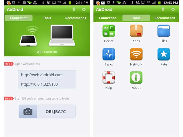 airdroid add a device